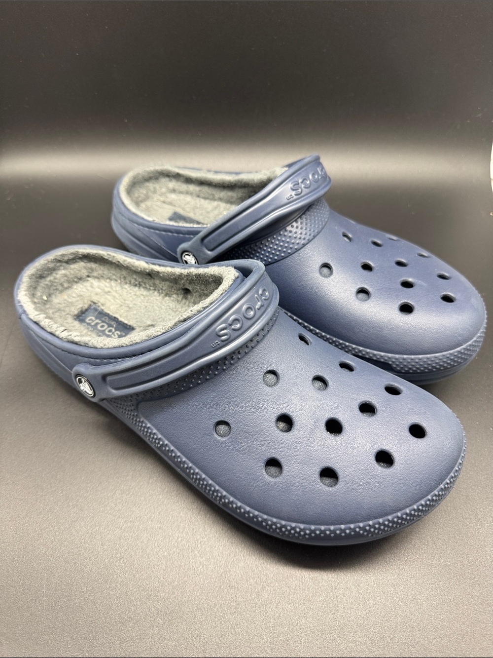 CROCS Men’s Classic Lined Clog - Navy Blue Sz 11